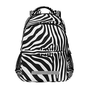 Animal Zebra Print Backpacks Travel Laptop Daypack School Book Bag for Men Women Teens Kids