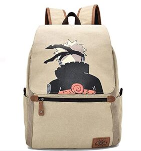aoibox anime school backpack – anime canvas shoulder bags, japanese anime school bookbag, classic backpack bookbag