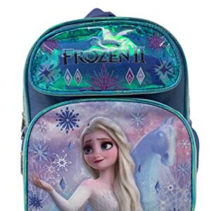 KBNL Disney Frozen 2 Elsa & Horse 12" Toddler Backpack, Blue, Small