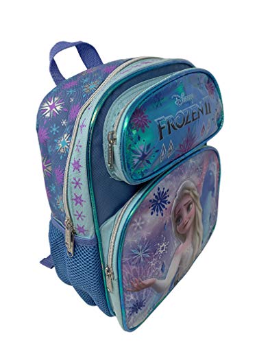 KBNL Disney Frozen 2 Elsa & Horse 12" Toddler Backpack, Blue, Small