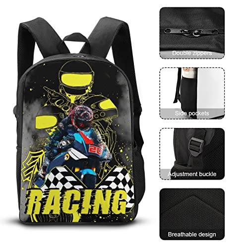 Motocross Backpack Travel Backpack Motorcycle Backpack Casual Lightweight Laptop Backpack Travel Hiking Camping Backpack