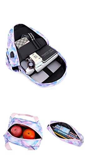 Rcuyyl Teens Bookbag Schoolbag 3pcs Set Backpack 3pcs Set Cute Kawaii Rucksack for School Bag Cute Aesthetic Backpack Travel Rucksack School Bag (Black)