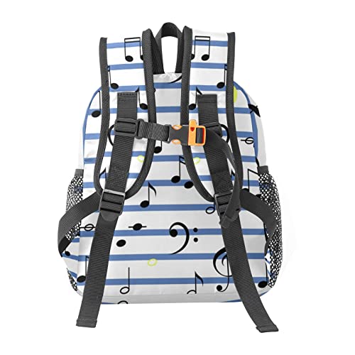 Grandkli Musical Notes Personalized Kids Toddler Backpack for Boys Girls ,Custom Mini School Backpack Bags Kindergarten