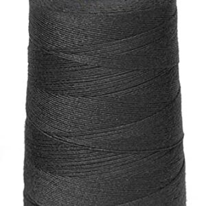 Young Hair Thick Human Hair Sewing Thread with 3pcs Curl Needles Wig Making Thread 1000 Yards (Black)