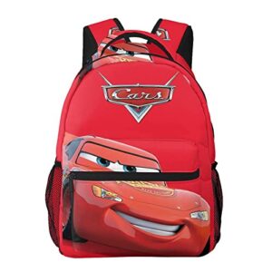 augwc cars lightning mcqueen backpack cute bookbag schoolbags funny school backpacks laptop bag travel hiking daypack for boys girl