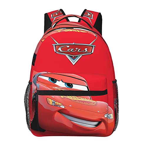 Augwc Cars Lightning Mcqueen Backpack Cute Bookbag Schoolbags Funny School Backpacks Laptop Bag Travel Hiking Daypack For Boys Girl
