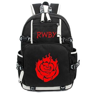 siawasey anime rwby ruby rose cosplay backpack shoulder bag school bag