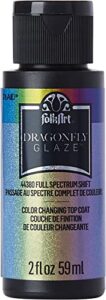 folkart dragonfly glaze multi-surface paint, 2 fl oz (pack of 1), full spectrum