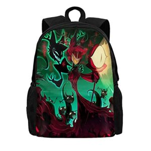 anime hazbin hotel backpack fashion unisex 3d print large capacity leisure travel backpacks school laptop bookbag college daypack