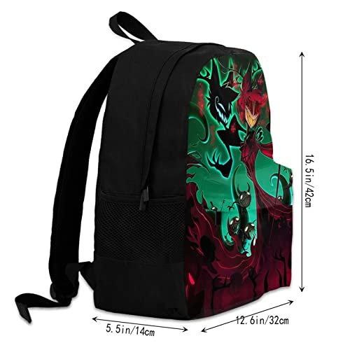 Anime Hazbin Hotel Backpack Fashion Unisex 3D Print Large Capacity Leisure Travel Backpacks School Laptop Bookbag College Daypack