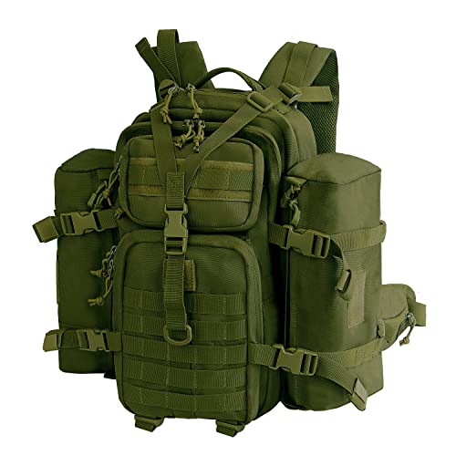 hcctag Military Tactical Backpack for Men Small Bug Out Survival Bag Hiking Traveling Hunting Outdoor Camping