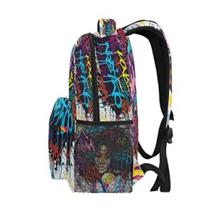 baihuishop Fire Woman African Backpacks Travel Laptop Daypack School Bags for Teens Men Women, one-size