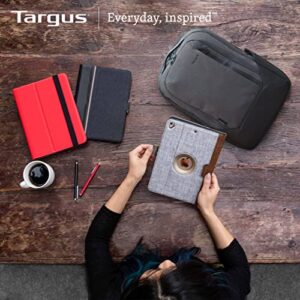 Targus Intellect Essentials Backpack for Lightweight Water-Resistant Slim Travel with Padded Back Support, Quick Access Stash Pouch, Protective Sleeve for 15.6-Inch Laptop Backpack, Black (TSB966GL)