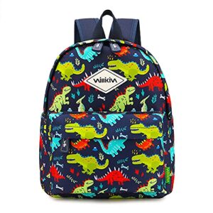willikiva cute dinosaur toddler backpack for boys and girls kids children preschool bag waterproof(big dinosaur)