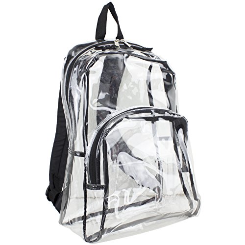 Eastsport Clear Backpack with Sling Combo - Black Trim