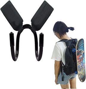 backpack shoulder strap hooks backpack hanger with strap mount backpack attachment carrier skateboard carry for longboard skateboard backpack bag carrier – no backpack