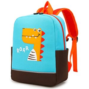 willikiva kids cute dinosaur car toddler backpack for boys and girls school bag(dinosaur)
