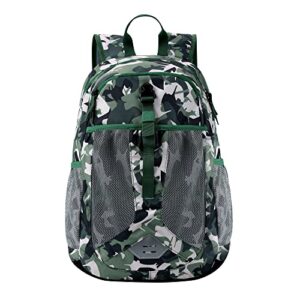 landtrek kids backpack for boys , kindergarten elementary bookbags, preschool backpack, ideal for school & travel backpacks (camouflage, 17.5 inch)