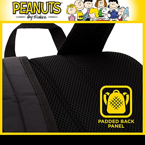 Concept One Peanuts 13 Inch Sleeve Backpack, Snoopy, Charlie Brown and Woodstock Padded Computer Bag for Commute or Travel, Multi