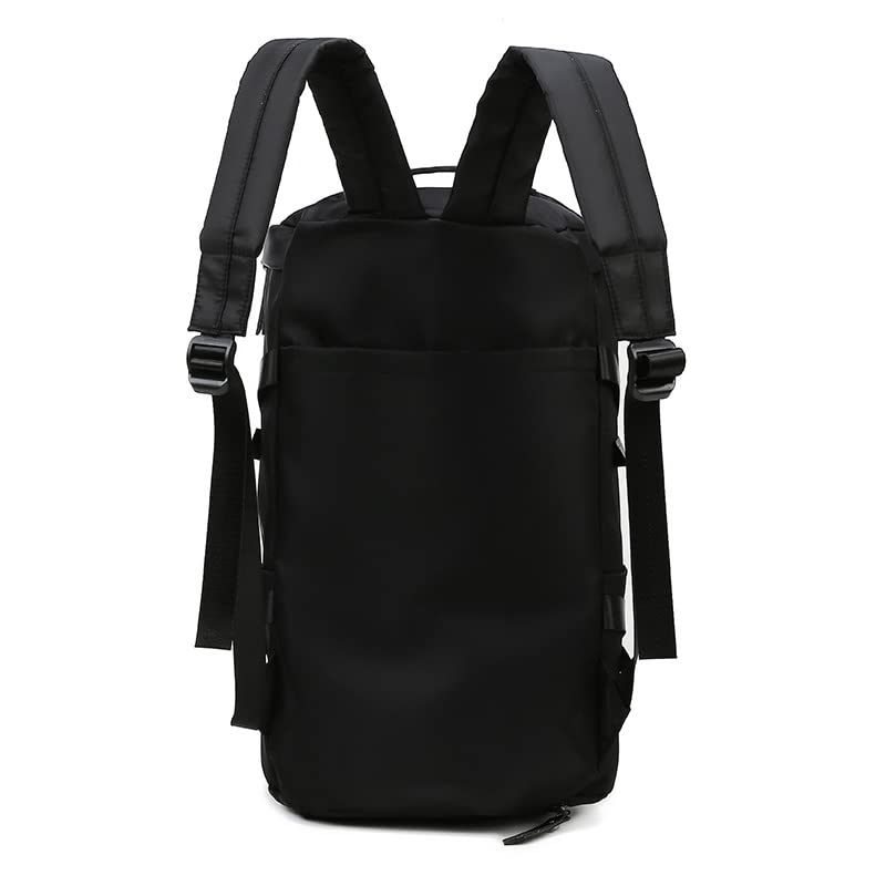 NEWSTYP Waterproof Gym Fitness Bag Outdoor Backpack Women Men Travel Backpack Shoe Sport Student Excerise Fashion Casual Backpack (Black)