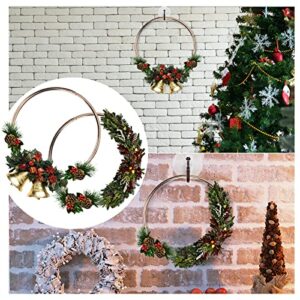 BigOtters Dream Catcher Rings, 10PCS Wreath Macrame Rings Gold Metal Floral Hoops for Making Wedding Wreath Decor Wall Hanging Crafts, 5 Sizes