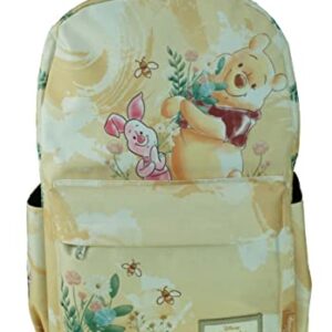 KBNL Classic Disney Winnie The Pooh Backpack with Laptop Compartment for School, Travel, and Work, Multicolor (A22208-WTP)