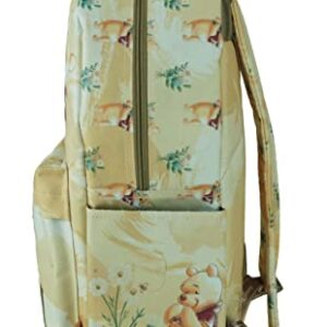 KBNL Classic Disney Winnie The Pooh Backpack with Laptop Compartment for School, Travel, and Work, Multicolor (A22208-WTP)