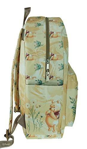 KBNL Classic Disney Winnie The Pooh Backpack with Laptop Compartment for School, Travel, and Work, Multicolor (A22208-WTP)