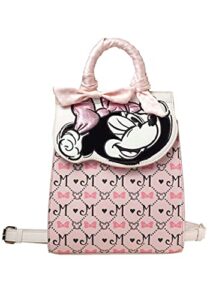 danielle nicole minnie mouse monogram backpack standard, pink