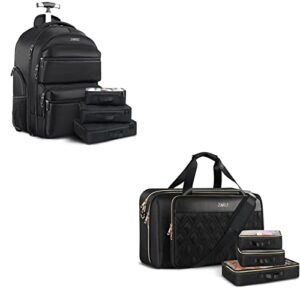 zomfelt rolling backpack & travel duffel bag for women