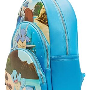 Loungefly Pokemon Squirtle Evolution Triple Pocket Backpack