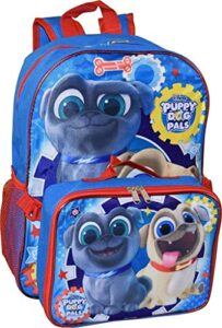 puppy dog pals 16″ backpack w/ detachable lunch box