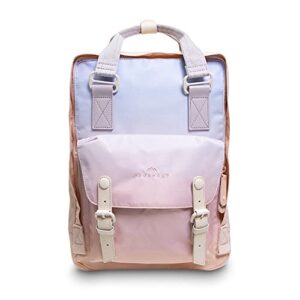 doughnut macaroon sky series 16l travel college school lightweight casual bookbag backpack for women girls with laptop compartment fit 14inch notebook
