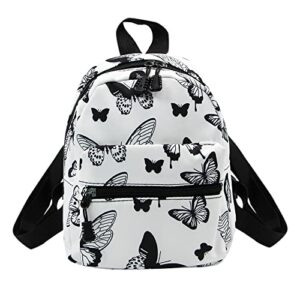 women casual daypack lightweight mini backpack purse fashion print ladies travel small satchel for girls