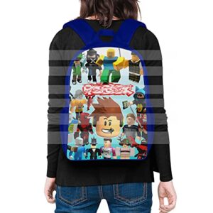 qiroxuil Game Backpack, Video Game Themed Backpack for Boys Girls Teens. Comes With a Pencil Case and Two Keychains.