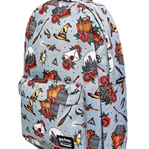 Loungefly x Harry Potter Relics Tattoo AOP Backpack
