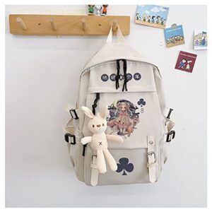 COSABZ Anime Toilet bound Jibaku Shounen Hanako kun Backpack Schoolbag Cosplay Mochila Kawaii Backpack With Pendant Girls (9)