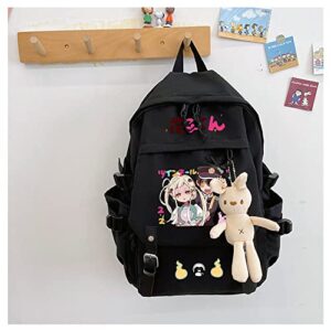 COSABZ Anime Toilet bound Jibaku Shounen Hanako kun Backpack Schoolbag Cosplay Mochila Kawaii Backpack With Pendant Girls (9)