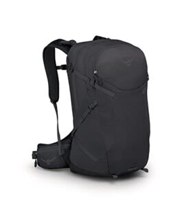 osprey sportlite 25 hiking backpack, dark charcoal grey, small/medium