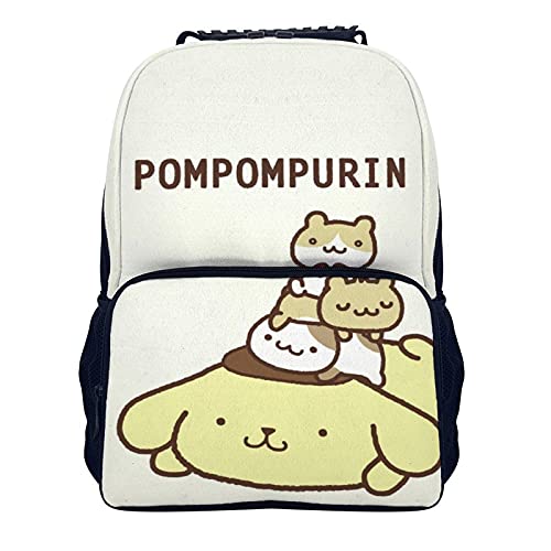 Po-mPo-mPu-rin 16 inch backpack school bag adjustable for school work picnic travel daypacks