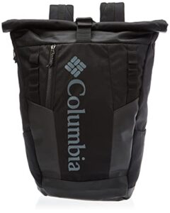 columbia unisex convey 25l rolltop daypack, black/black, one size