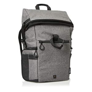 amazon basics large camera backpack with 15″ laptop compartment – 12 x 7 x 18 inches (light gray)
