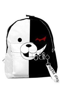 monokuma backpack bag dangan ronpa black white bear daypack laptop schoolbag