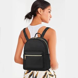 Women Girls Mini Backpack Teens Cute Small Backpack Purse Casual Travel School Bag (Black)