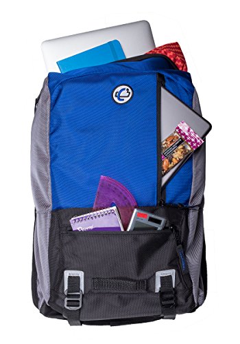 Case-It The Classic Laptop Backpack, Fits 13 Inch and Some 15 Inch Laptops, Blue (BKP-303-BLU)