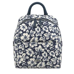 cath kidston smart zipped backpack didworth flowers navy