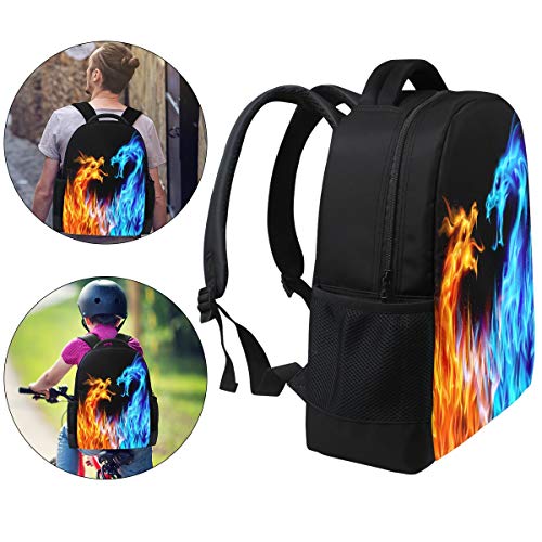 ALAZA Dragon Fire Casual Backpack Waterproof Travel Daypack Children School Bag