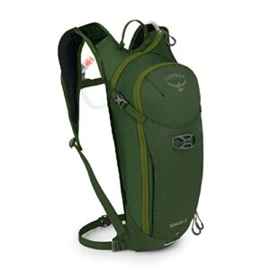 osprey siskin 8 men’s bike hydration backpack with hydraulics reservoir, dustmoss green