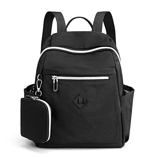 Small Backpack womens backpack purse Mini Casual Lightweight Daypack Backpacks for Women and Girls (C-Black)