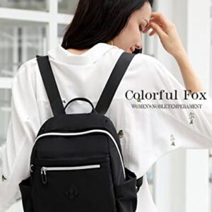 Small Backpack womens backpack purse Mini Casual Lightweight Daypack Backpacks for Women and Girls (C-Black)